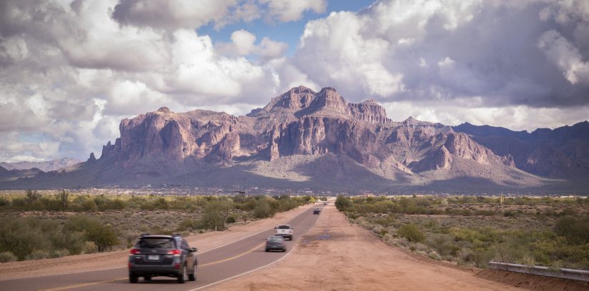 Photo of Arizona desert road