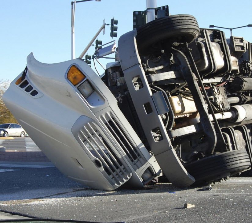 Truck Accident Scene Photo of Truck Accident