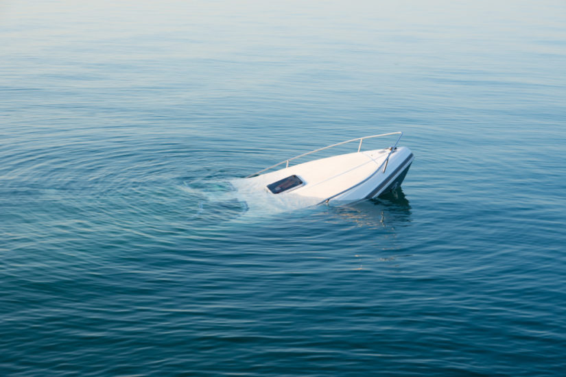 Boat Sinking Photo of sinking boat