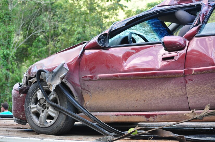 Crashed Car After Collision